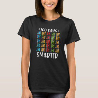 Camiseta 100 Days Smarter T-shirt 100th Day Of School Count