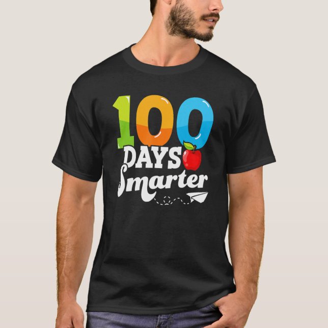 Camiseta 100 Days Smarter Teacher 100th Day Of School Kinde (Anverso)