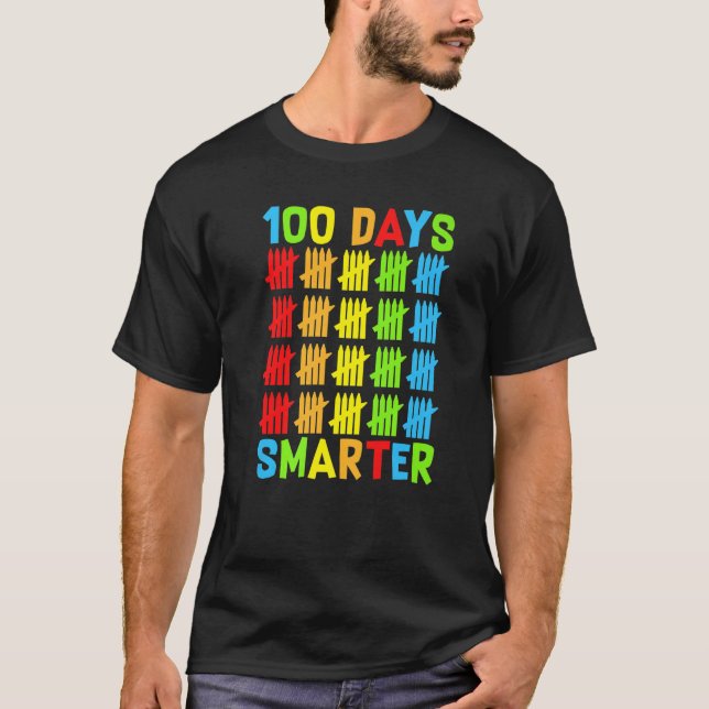 Camiseta 100 Days Smarter Teachers Kids Child Happy 100 Day (Anverso)