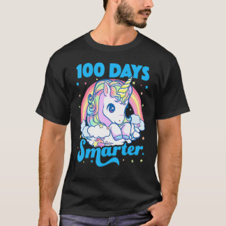 Camiseta 100 Days Smarter Unicorn Girls Teacher 100th Day O