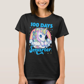Camiseta 100 Days Smarter Unicorn Girls Teacher 100th Day O
