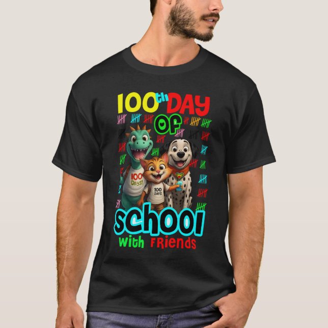 Camiseta 100 Days Smarter with My Best Friends Tee. T-shirt (Anverso)