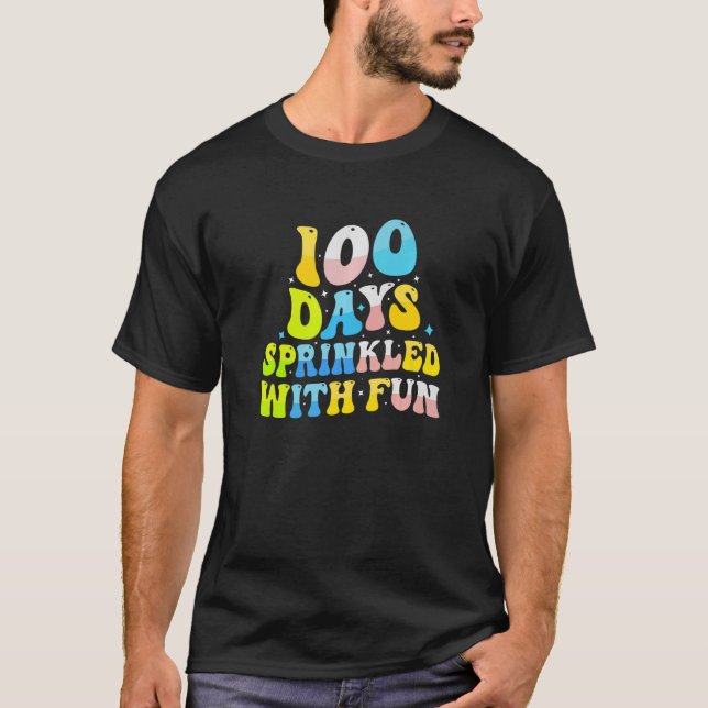 Camiseta 100 Days Sprinkled With Fun  Student Teacher (Anverso)