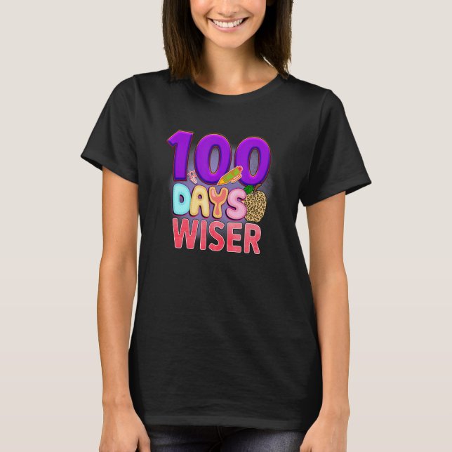 Camiseta 100 Days Wiser  Student Teacher (Anverso)