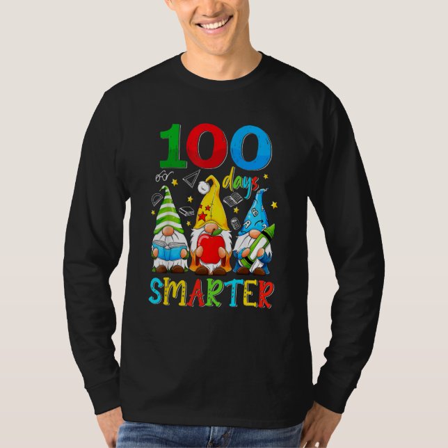 Camiseta 100 Days Y'all Gnomes Happy 100th Day Of School Sm (Anverso)