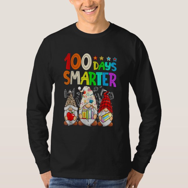 Camiseta 100 Days Y'all Gnomes Happy 100th Day Of School Sm (Anverso)
