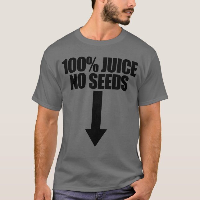 Camiseta 100% de jugo sin semillas flecha divertida Vasecto (Anverso)