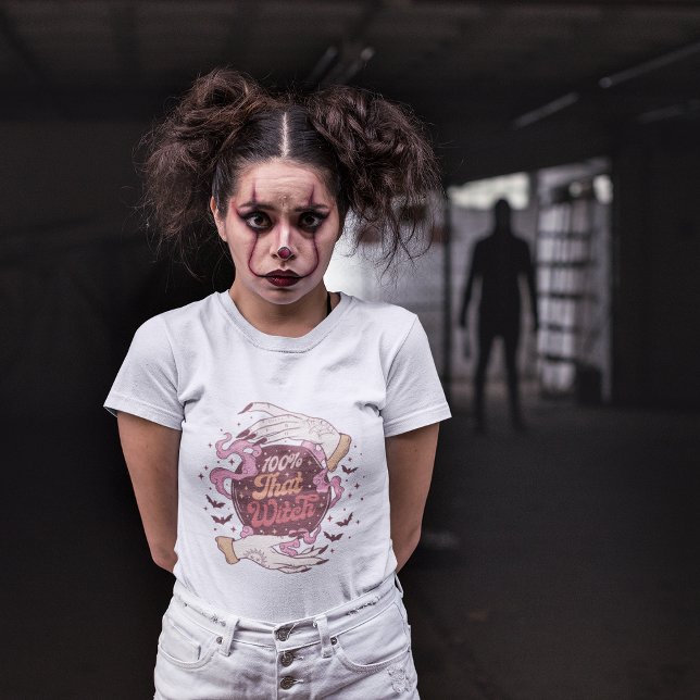 Camiseta 100% de la coincidencia de la familia Witch Hallow (Halloween Family Matching T-Shirt )