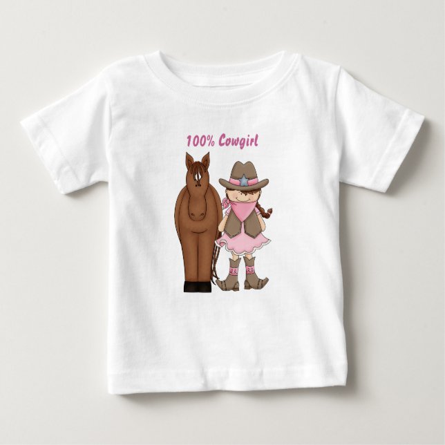 Camiseta 100% de vaca y bebé de caballo (Anverso)