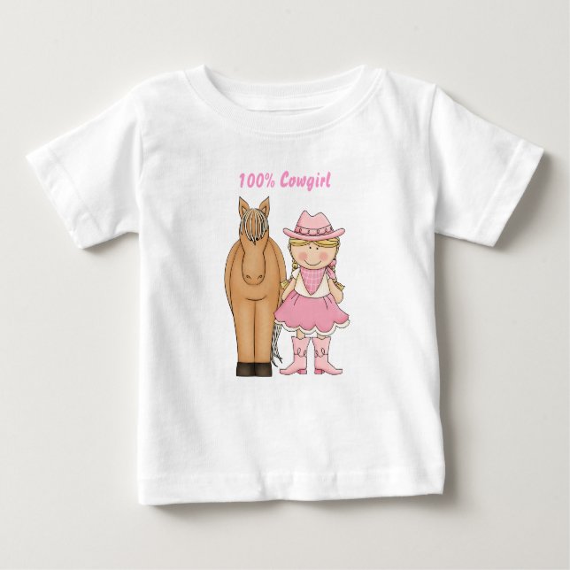 Camiseta 100% de vaca y bebé de caballo (Anverso)