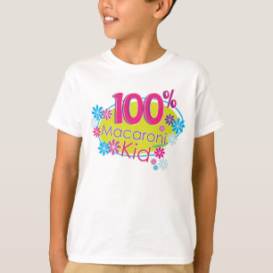 Camiseta 100% del niño de los macarrones para los