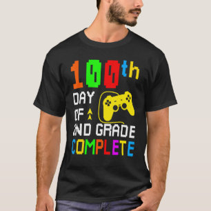 Camiseta 100° Día de 2º Grado Juego de Vídeo Completo 100 D