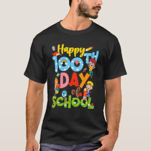 Camiseta 100° Día De Chicas Escolares Niños 100 Días De Esc