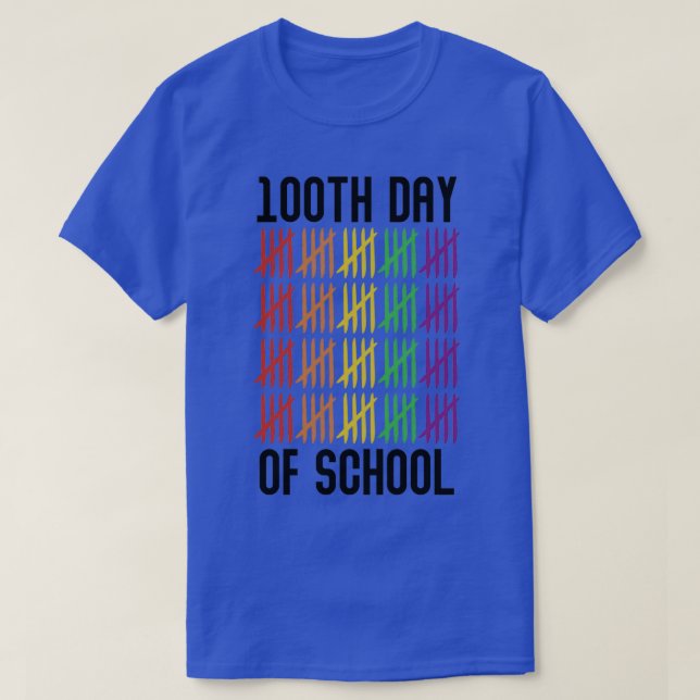 Camiseta 100° día de clases 27 (Diseño del anverso)