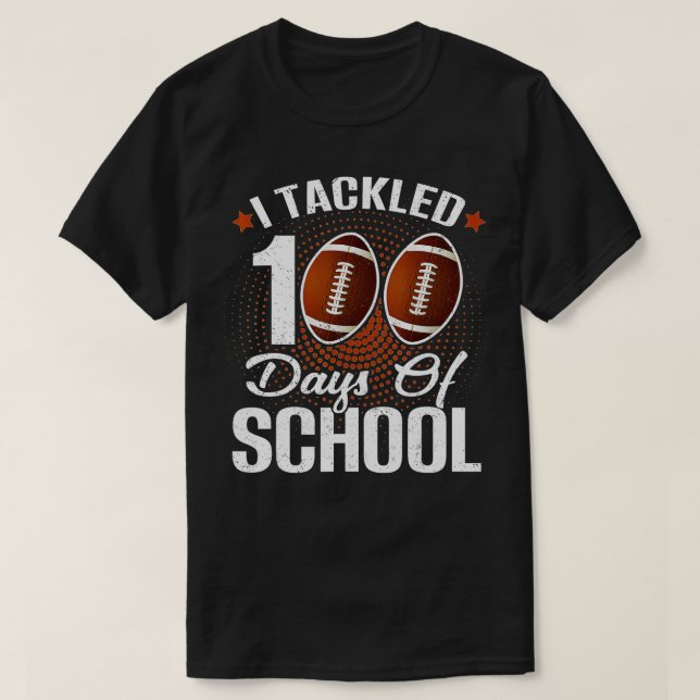 Camiseta 100° Día de Colegio que abordé 100 días de colegio (Diseño del anverso)