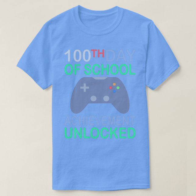 Camiseta 100° Día de Consecución Escolar Clásico T desbloqu (Diseño del anverso)