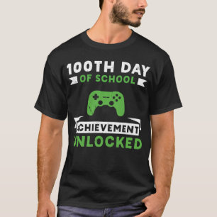 Camiseta 100° Día de Consecución Escolar profesor desbloque
