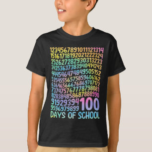 Camiseta 100° Día De Enseñanza 100 Días Math Num