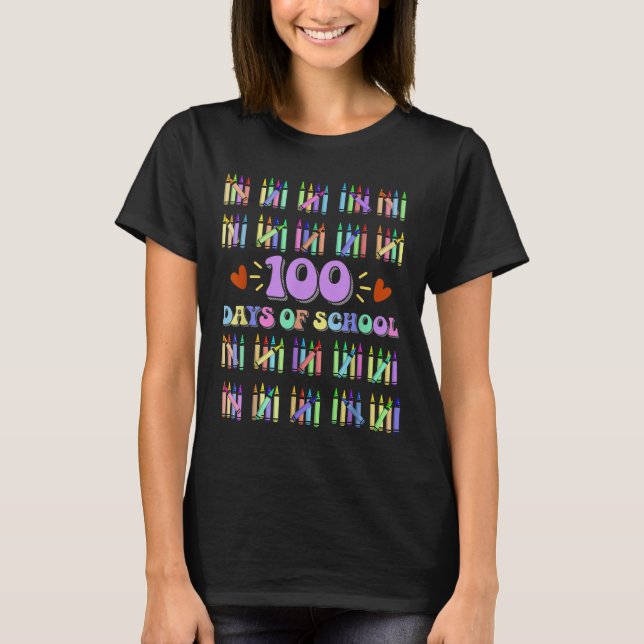 Camiseta 100° Día De Enseñanza 100 Días Math Num (Anverso)