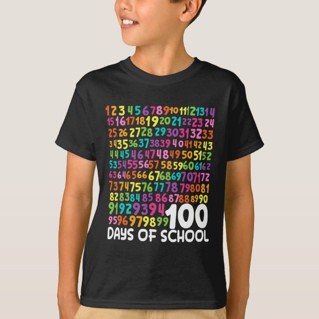 Camiseta 100° Día De Enseñanza 100 Días Math Num (Anverso)