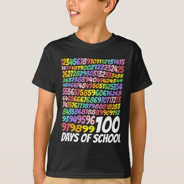 Camiseta 100° Día De Enseñanza 100 Días Math Num (Anverso)