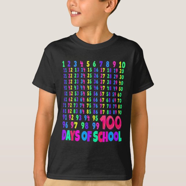 Camiseta 100° Día De Enseñanza 100 Días Math Num (Anverso)