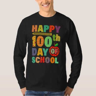Camiseta 100° Día De Enseñanza Escolar Niños Felices 100