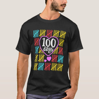 Camiseta 100° Día De Enseñanza Escolar Niños Felices 100