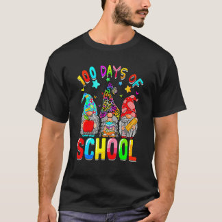 Camiseta 100° Día de Enseñanza Gnomes Estudiante 100 Día