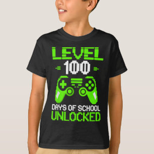 Camiseta 100° Día De Escolar Niños Camisas Videojuegos Niño