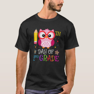Camiseta 100° Día de la amante de la lechuza de 2º grado Re