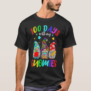 Camiseta 100° Día De La Escolaridad Ropa De Gnome Para Muje