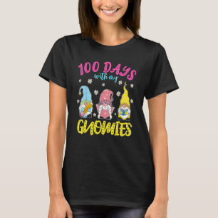 Camiseta 100° Día De La Escolaridad Ropa De Gnome Para Muje