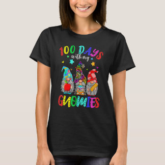 Camiseta 100° Día De La Escolaridad Ropa De Gnome Para Muje