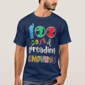 Camiseta 100° Día de la Escuela 100 días de generosidad