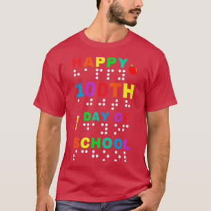 Camiseta 100° Día de la Escuela Braille invierte visualment