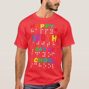 Camiseta 100° Día de la Escuela Braille invierte visualment