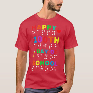 Camiseta 100° Día de la Escuela Braille invierte visualment