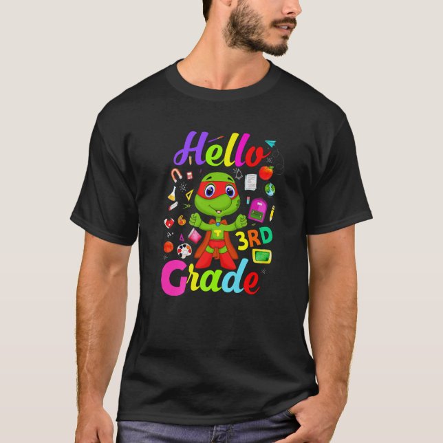 Camiseta 100° Día De La Escuela, Hola 3er Grado De Vuelta A (Anverso)