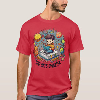 Camiseta 100° Día De La Escuela Libros Más Inteligentes Ecl