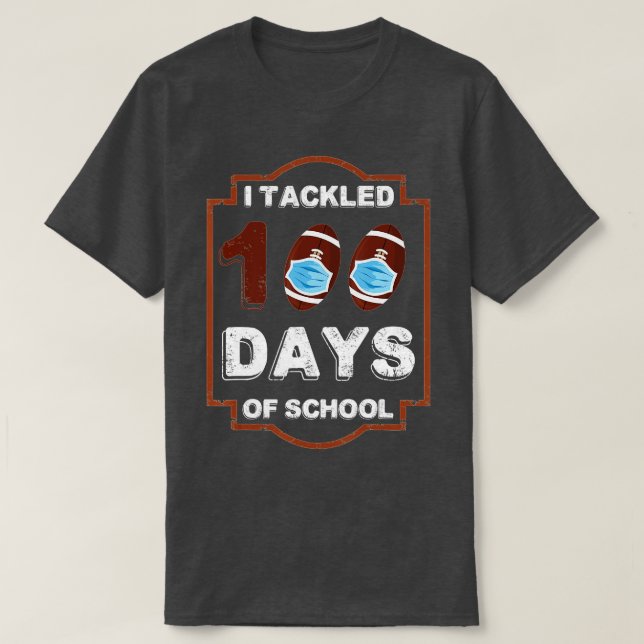 Camiseta 100° Día de la Escuela - Me Encargué de 100 días d (Diseño del anverso)