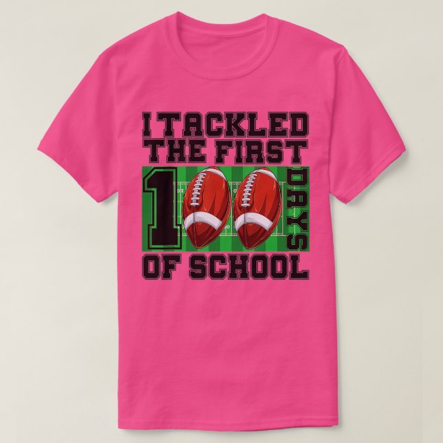 Camiseta 100° Día de la Escuela - Me Encargué de 100 días d (Diseño del anverso)