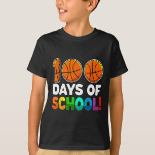 Camiseta 100° Día De La Escuela Niños De Baloncesto 100 Día