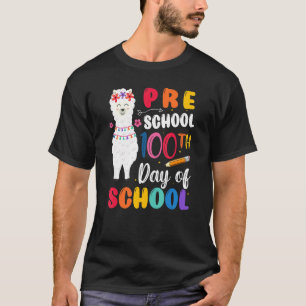 Camiseta 100° Día De La Escuela No Prob Llama 100° Día Pres