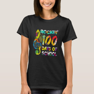 Camiseta 100° Día De La Escuela Rockin 100 Días De La Escue