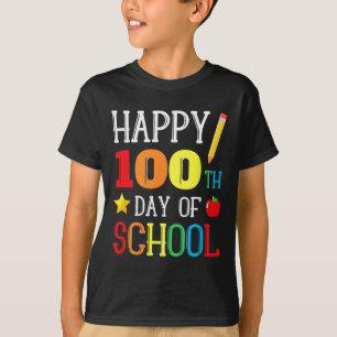 Camiseta 100° Día de los Jóvenes Maestros Niños Felices 100