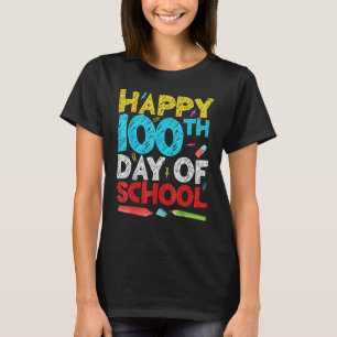 Camiseta 100° Día De Los Maestros Niños Felices Cien Días