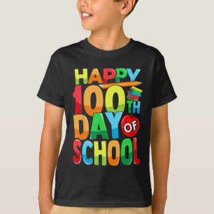 Camiseta 100° Día De Los Niños Maestros Niños Felices 100 D