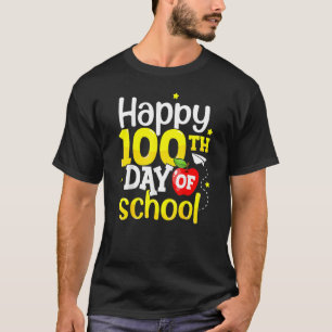 Camiseta 100° Día De Maestros Niños Chicas Niños Felices