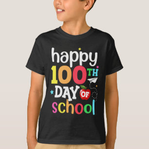 Camiseta 100° Día de maestros niños Chicas niños niños feli